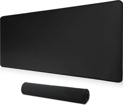 Produktbild von Gaming Mauspad XXL schwarz 60x30 cm wasserdicht rutschfeste Gummibasis
