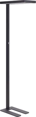 Produktbild von BELIANI LED-Stehlampe Schwarz Metall 197 cm mit Knopf Dimmschalter Drehdimmer Langes Kabel Bogenlampe Industrie Wohnzimmer Ausstattung Beleuchtung
