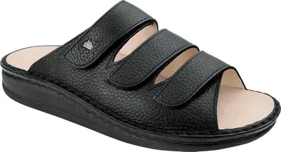 Zdjęcie produktu dla Finn Comfort, Corfu, klapki męskie, skóra, czarny, NOWOŚĆ - Buty męskie sandał / klapki, czarny