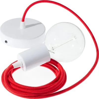 Produktbild von Creative Cables Rc35 2 M Diy Hängelampe Pendel Rot Rot One Size