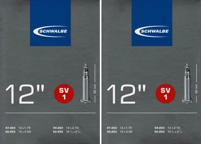 Produktbild von 2x Schwalbe SV 1 Schlauch 12" 47/50-203 Sclaverand 40mm SV1 12 1/2 zoll