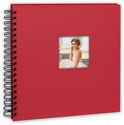 Produktbild von ZEP Spiralalbum Misty rot 25x25 cm 50 schwarze Seiten