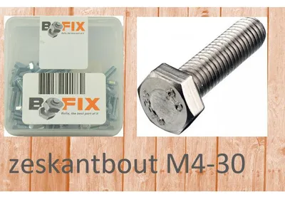 Immagine prodotto di Bullone esagonale Bofix M4x30 (50.)