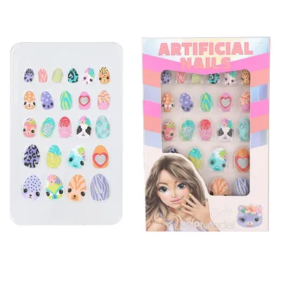 Produktbild von Kunstnägel TOPModel BEAUTY and ME Spitz Tiere, 24 Nägel, selbstklebend