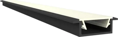 Produktbild von Flaches LED Alu Einbauprofil 2m Exo-A1F-13 (13mm) –| Flaches Aluminiumprofil für LED-Strips