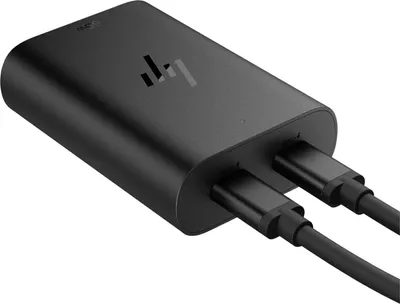 Produktbild von HP 65 W GaN USB-C-Laptop-Ladegerät, 90 V, 65 W, 1.6 A, Unterstützt eine Leistungsabgabe von bis zu 65 W, Business, 8 A