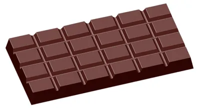 Obrázok produktu pre Forma na čokoládu – tabuľka, 67 x 33 x 5 mm