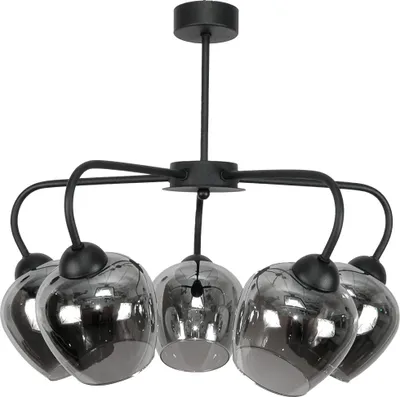 Immagine prodotto di Lampada da soffitto a sospensione, lampada in vetro nero, grafite 15-170 HORACE