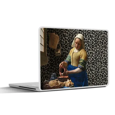 Produktbild von MuchoWow® Laptop Aufkleber Sticker Cover Milchmädchen - Kunst - Pantherdruck - Vermeer - Gemälde - Alte Meister 40x30 cm - Laptop Dekoration - Selbstklebend