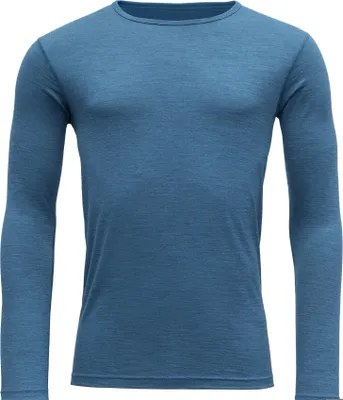 Produktbild von Devold Breeze Merino 150 Shirt Man Blue Melange Blue Melange Xl