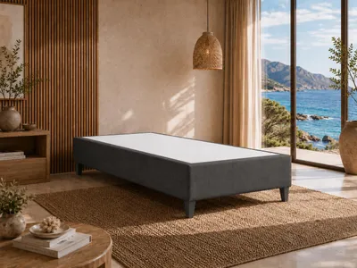 Produktbild von 4myBaby GmbH bettgestell 90 x 200  mit Holzlatten| bedframe Hotelbett ohne Matratze | bettgestelle mit lattenrost Leicht zu reinigen und langlebig, KI-generiertes Bild