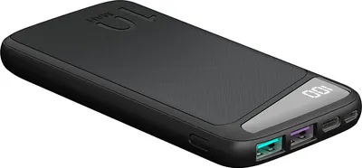 Produktbild von Goobay 53936, 10000 mAh, Lithium Polymer (LiPo), 3,7 V, Schwarz