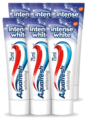 Produktbild von 6 x Aquafresh Intense White Zahncreme - 75 ml - Vorteilspackung - 6 Stücke