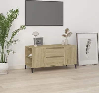 Produktbild von The Living Store TV-Schrank Sonoma-Eiche 102x44,5x50 cm Holzwerkstoff