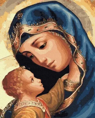 Produktbild von NORIMPEX Malen nach Zahlen, die Mutter Gottes, die meinen Sohn 1006458 anstarrt