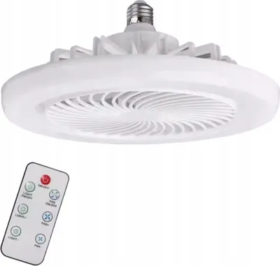 Produktbild von Deckenventilator mit LED-Beleuchtung und Fernbedienung – 3 Stufen