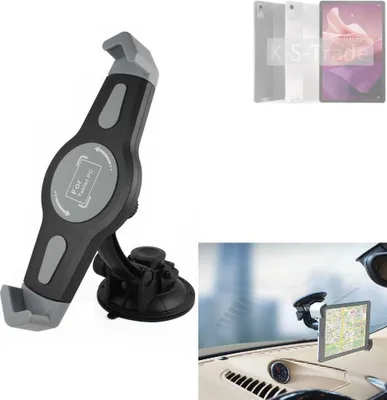Produktbild von K-S-Trade Scheiben-Halterung für Tablets kompatibel mit Lenovo Tab P12 KFZ Tablet Saugnapf Auto Halterung Windschutzscheibe Holder Halter