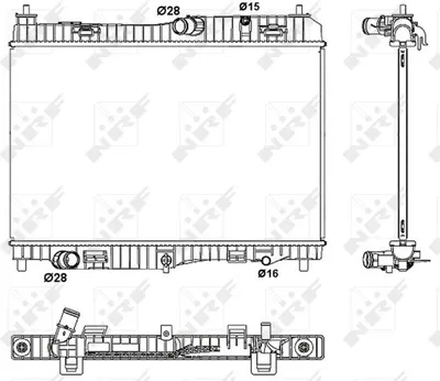 Image de Radiateur refroidissement moteur NRF pour FORD FIESTA VI