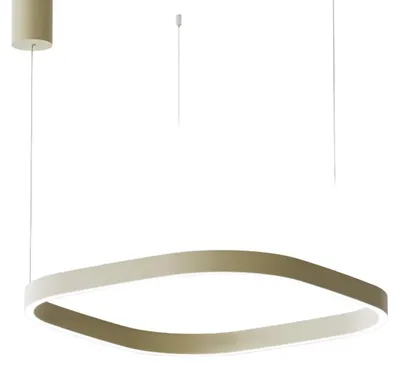 Produktbild von Criseide S/1P Q Pendelleuchte – 60 W LED, 3000 K, 3100 lm, grünes Aluminium – dimmbar, Phasenanschnittsteuerung – Gealuce