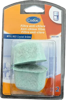 Produktbild von 2 Codiac Wasserfilter kompatibel zu Moulinex Crystal Arome YX103601, AW-6401