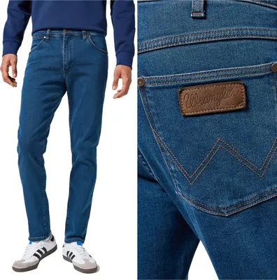Produktbild von WRANGLER, Herren Jeanshosen, Slim fit, LARSTON, W30 L32, Blau, Jeans, baggyjeans, buggy