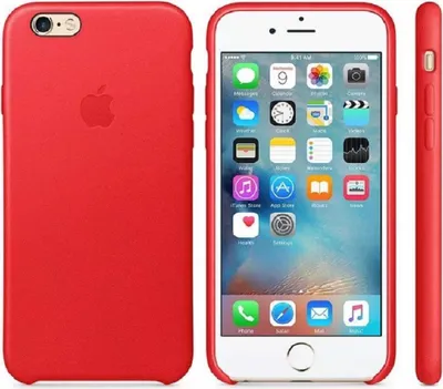 Produktbild von Apple iPhone 6 Plus Leather Case MGQY2ZM/A Bright Red
