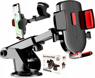 Produktbild von Autohalterung - Starkes Saugnapfdesign - Kompatibel mit allen Smartphones - Einfache Anpassung - 360°-Schwenkfunktion - Stabile Befestigung - Hochwert