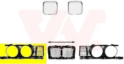 Produktbild von VAN WEZEL 0635512 Kühlergrill Frontgrill für BMW 5 Limousine (E34) Rechts