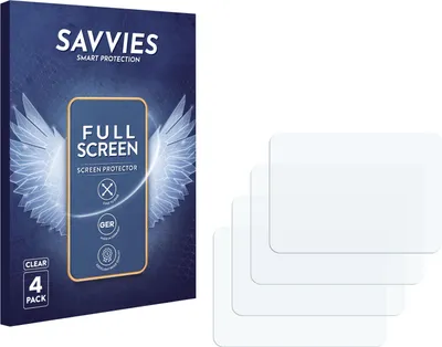 Produktbild von 4x Savvies Fullscreen Schutzfolie für Nintendo Pokéwalker Displayschutz Folie Fullcover Klar Transparent