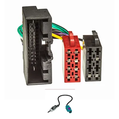 Produktbild von Radio Adapter Kabel Set kompatibel mit Ford ab 2010 Focus Fiesta C-Max B-Max Kuga Transit Tourneo Landrover auf ISO Norm