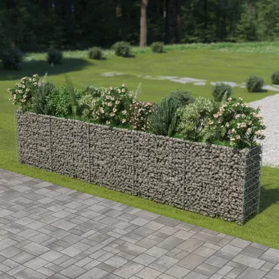 Produktbild von Maison Exclusive - Gabionen-Hochbeet Verzinkter Stahl 450×50×100 cm