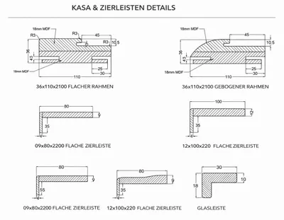 Immagine prodotto di Porta in legno bianco in set completo  porta interna moderna  porte per la casa