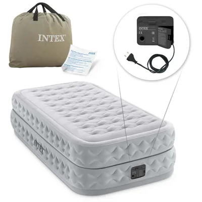 Obrázek produktu pro Intex 64488NP, Jednolůžková matrace, Obdélník, Vnitřní, Zabudovaná vzduchová pumpa