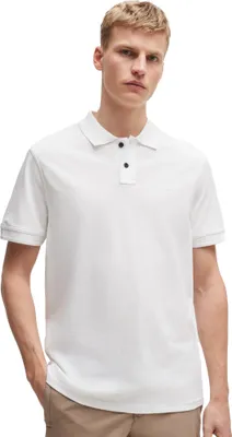 Produktbild von Boss Orange Prime Polo normale Passform weiß einfarbig Baumwolle