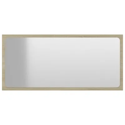 Immagine prodotto di Specchio da Bagno Rovere Sonoma 80x1,5x37 cm Legno Multistrato