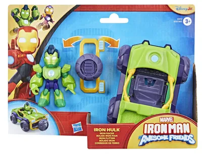 Zdjęcie produktu dla Marvel Iron Man Iron Hulk z serialu "Iron Man and his Awesome Friends" Marvela, 3 lat(a)