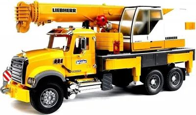Zdjęcie produktu dla Bruder Truck MACK Granite Crane LIEBHERR