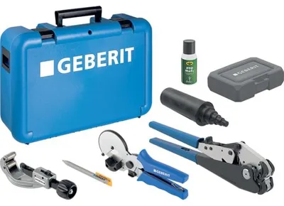 Produktbild von Geberit FlowFit Handpresszange im Koffer, 16-40 mm