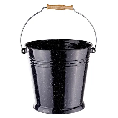 Obrázok produktu pre Smaltované vedro na popol 10 litrov, čierne