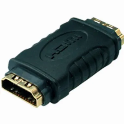 Produktbild von S/CONN HDMI-HDMI, f-f, HDMI, HDMI, Schwarz, Gold
