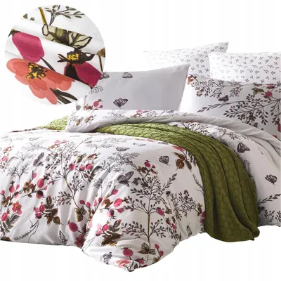Produktbild von Darymex Baumwoll-Bettwäsche 200x220 cm Blumenmuster