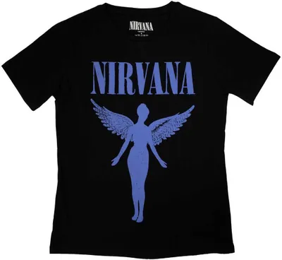 Produktbild von Nirvana - "Angelic Mono" T-Shirt für Damen RO10364 (S) (Schwarz/Blau)