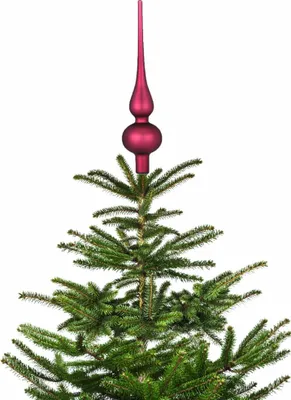 Produktbild von Christbaumspitze 26cm Berry Kiss rotwein matt