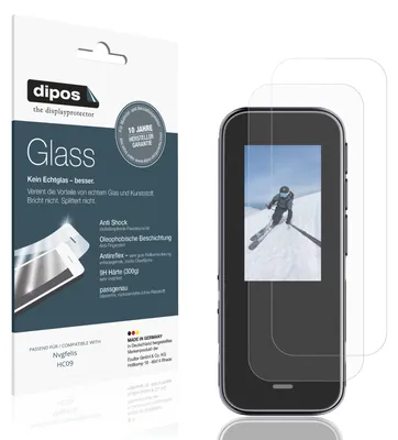 Produktbild von 2x Schutzfolie für Nvgfelis HC09 matt - Anti-Shock 9H Folie dipos Glass Kunststoffglas