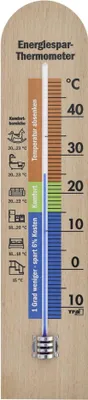 Produktbild von TFA Energiesparthermometer, Innenthermometer, mit Tipps, Buche