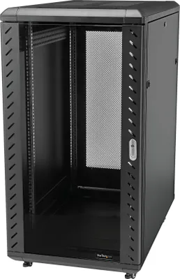 Obrázok produktu pre StarTech.com RK1836BKF, Voľne stojací rack, 18U, 800 kg, Zámok, 53,1 kg, Čierna