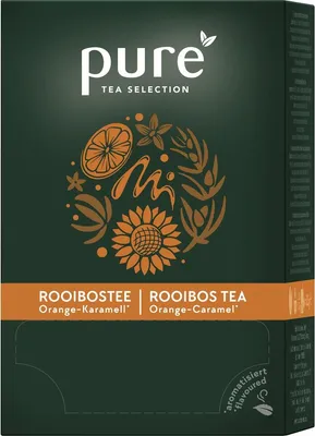 A close-up of a tea box packaging.