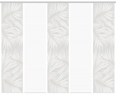 Produktbild von PACEY Schiebegardine, halbtransparente, 260x60 cm, taupe, palmendruck
