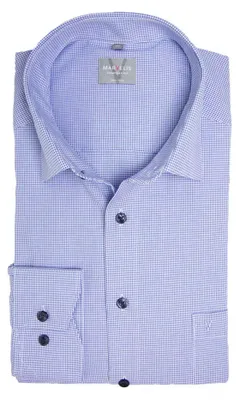 Produktbild von Marvelis - Comfort Fit - Herren Langarm Hemd, (714074), Größe:39, Farbe:Hellblau/Weiß (11)