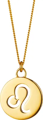 Produktbild von cai Halskette Löwe Sternzeichen 925/- Sterling Silber vergoldet
